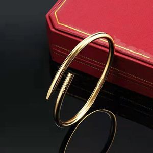 Kochanki Bransoletka śruba paznokcie bransoletki mankiet damski stal stalowy złoto urok luksusowy briewek pulsera dla męskich i kobiet par imprez 297T