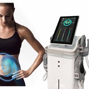 OEM Vertical Rf Ems Massager Body Sculpting Machine 4 Handles Ems Slim Rf Muscle EMS Sculpting Machine Muscle Building