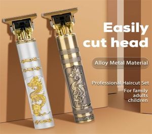 メンのためのヘアクリッパープロフェッショナルマシンコードレス電気トリマーバーバーショップセットビアードシェービング2202258642273