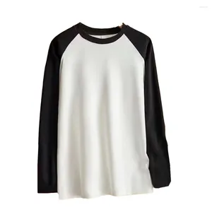 Men's T Shirts Men Fleece Soft Comfortable Versatile Raglan Sleeve Long Bottom Shirt Winter Thermal Tops M-3XL