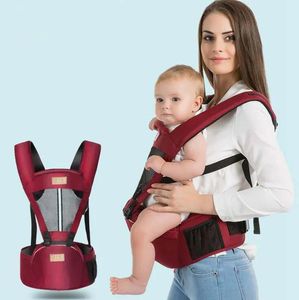 Backpacks Breathable Baby Waist Stool Comfortable kids Shoulders Carrier with hip seat Toddler Sling Backpacks 4 Colors DHT358