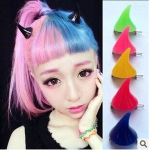 Hair Accessories 1 Pair Small Demon OX Horn Hairpins Gothic Party Cosplay Costume Pin Halloween Clip