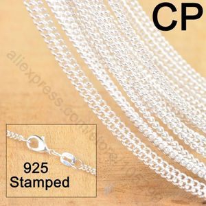 Necklaces Wholesale Bulk Price 20pcs/lot 18'' Pendant Necklace Real 925 Sterling Silver Chians With Lobster Clasp Accessories