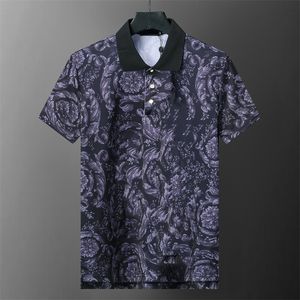 Mens Designer Polo Camisa Polo T Shirt Tees High-End Polos Moda Algodão V Pescoço Homem Tops Tees Mulher Camiseta Luxo Roupas Casuais Tamanho Asiático M-3XL BFU