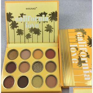 Eye Shadow Drop California Love Lidschatten-Palette 12 Farben Make-up-Set Orange Pumpkin Color Palette1080078 Lieferung Health Beauty Eye Dhai6