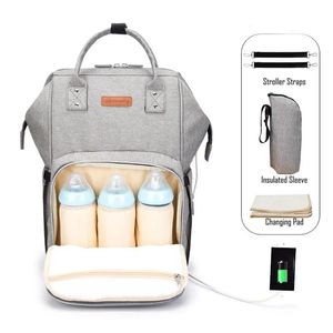 Bags Mother Maternity Diaper Travel Bag waterproof Nappy bags Organizer Tote Mommy Backpacks with Bottle bag & changing Mat & hook & US