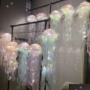 Party Favor Jellyfish Lamp Push Creative Portable Diy Small Gift Wholesale Drop Delivery Home Garden Festive Supplies Event Dhe0I