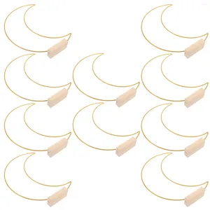 Decorative Flowers 10 Sets Wedding Decore DIY Ornament Hoop For Making Wreath Round Table Top Supply Iron Metal Hoops Crafts