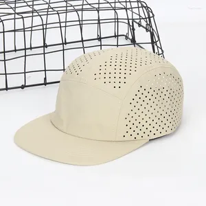 Berets Five -Etrand Laser uderzony nylonową czapkę deskorolki Summer Sunshade Krótki brzeg duży rozmiar tańca ulicznego kemping