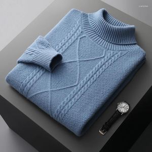 Männer Pullover Herbst Und Winter Wolle Kaschmir Pullover Stehkragen Dicken Jacquard Pullover Lose Plus Größe Hemd Casual Warmen Mantel