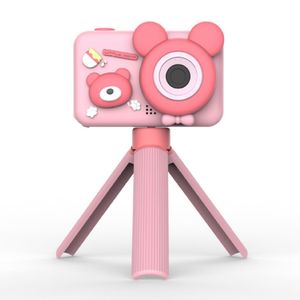 Fotocamera digitale per bambini con schermo IPS da 2,0 pollici per orso cartone animato per giocattolo regalo per bambini