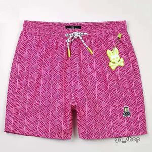 Psychological Bunny Herrenmode-Strandhose, Totenkopf-Psychological-Kaninchen-Druck, Sommer-Surfshorts, schnell trocknende Hose im europäischen und amerikanischen Stil, 2609