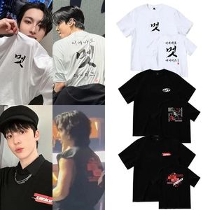 シャツkpop ateez break the Wall 2023グラフィックTシャツ男性女性ヒップホップシャツ90Sトップス服