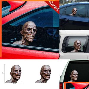 Car Stickers Upgrade Festival 3D Sticker Zombie Vinyl Decal Death Halloween Pack Laptop Drop Delivery Mobiles Motorcycles Exterior A Dhkry