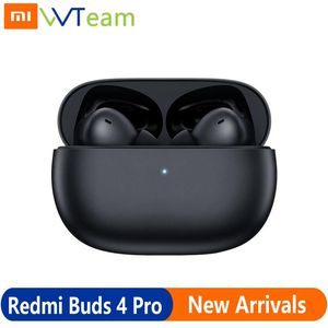 Earphones Xiaomi Mi Redmi Buds 4 Pro Tws Active Noise Cancelling Earphone Bluetooth 3 Mic Wireless Gaming Headphone 36 Hours Battery Life