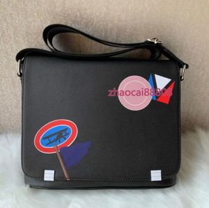 Borsa a tracolla da uomo Borse da uomo borse a tracolla firmate a spalla Colore nero Borsa a valigetta retrò classica di alta qualità