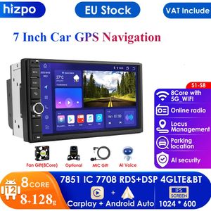 7 '' 7862 Intelligent Screen 2Din Android Car Radio Multimedia videospelare för Universal GPS Navi CarPlay Auto 4G RDS DSP Stereo