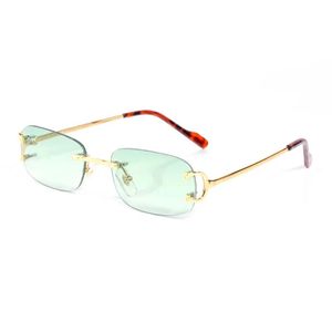 Occhiali da sole firmati di lusso da donna Occhiali da sole polarizzati nuovissimi Occhiali da sole senza montatura Uomo Moda Poligono Accessorio alla moda Carti Eyewear Occhiali da sole unici2