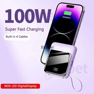 Banks Cell Phone Power Banks 100W Power Bank 20000mAh PD Fast Charging Powerbank Portable External Battery Quick Charge Poverbank Built