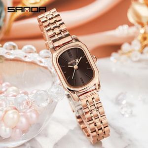 Armbanduhren SANDA Mode Frauen Uhr Top Lady Girl Armbanduhr Edelstahl Armband Klassische Original Weibliche Uhr Geschenk