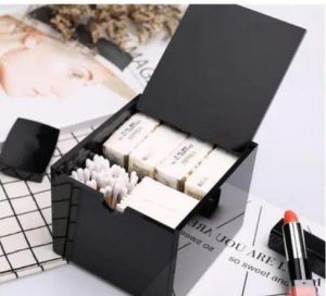 Nuova scatola portaoggetti in cotone acrilico per trucco cosmetico Portaoggetti multifunzione Scatola per tamponi di cotone Regalo di nozze