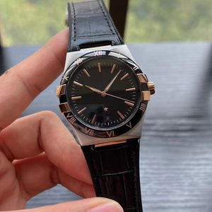 2023 Nowy projektant zegarek męski zegarek Premium Srebrna tarcza Zegarek 41 mm Automatyczne mechaniczne szafir ze stali nierdzewnej