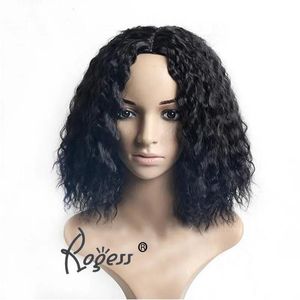 Wigs Fashion Synthetic Wigs Short Black Kinky Curly For Black Women African American Wigs Women High Temperature Fiber Cosplay Wig