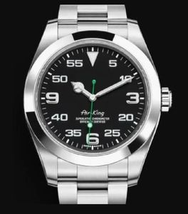 Homens mulheres assistem AIR KING série 40MM safira espelho MASTER 116900 movimento mecânico automático de alta qualidade 316L pulseira de aço inoxidável relógios de pulso #6456