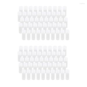 Jars Storage Bottles 100X Plastic Sample Bottle 5Ml Test Tube Lab Small Vial Container Lid