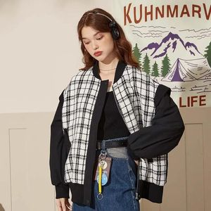 Parkas Kuhnmarvin 2022 New Arrival Women Plaid Coat Massion Scend