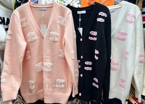 2024 роскошный женский свитер ранней осенью, новый стиль, вязаный топ с логотипом и надписью, круглый вырез, трикотаж, дизайнерский свитер, женская одежда