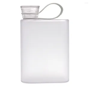Water Bottles Memo Shape Outdoor Sports Leakproof Transparent Home Heat-Resistant Small Gift Hiking Square Flat Bottle Sealed Portable