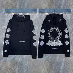 Tasarımcı Fermuar Hoodies Erkek Ceketler Tasarımcı Kış Sweatshirts Hearts Hearts Hoodie Ch Uzun Kollu Ceket Gevşek Pamuk Ceket Kapüşonlu Erkek Kadın Hip Hop Sokak Giysileri