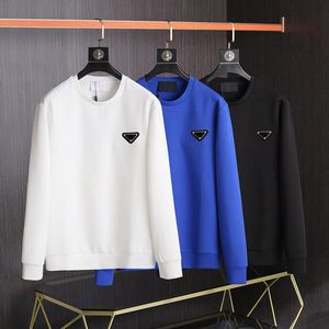 Designer hoodie men's sweatshirt pullover Fashion women's Spring autumn long sleeve round neck letter sticker solid color black white high-quality coat couples gift