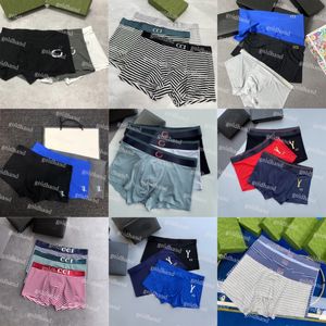 Mode mens boxer shorts designers brev tryckta underbyxor andningsbara sexiga män underkläder