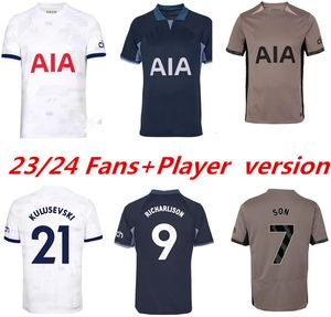 2023 2024 MADDISON SON Soccer Jerseys ROMERO KULUSEVSKI RICHARLISON KULUSEVSKI 23 24 VAN DE VEN BISSOUMA JOHNSON Tottenham Football kit shirt SPURS Top Men set 999