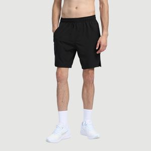 Lu Lu Yoga Mens Shorts Outfit Men Fifth Pants Running Sport Breattable Trainer Short Trousers Sportwear Gym Övning Vuxen Fitness Wear Elastic With Pocketl