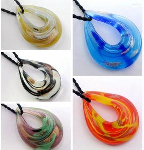 Hänge halsband grossist 4st handgjorda murano lampwork glas kärlek form ll26