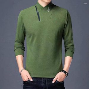 Männer T Shirts Mode V-ausschnitt Gespleißt Lose Brief Zipper T Shirt Kleidung 2023 Frühling Herbst Casual Pullover Alle-spiel T-Shirt