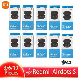 イヤホンオリジナルXiaomi Airdots S 3/6/10ピースTws Redmi Airdots Pro 2 EarbudsワイヤレスイヤホンBluetooth 5.0ゲームヘッドセット