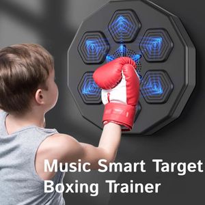 Bolas de perfuração bolas máquina de boxe música inteligente diversão montado na parede interior agilidade reação exercício equipamento alvo eletrônico boxe tra