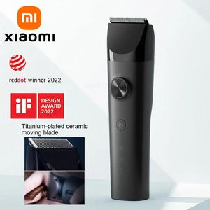 Trimmer Xiaomi Mijia Hair Clipper Cutting Hine Trimmer Professional Clippers Rechargeable Barber Shaver Titaniumplated Ceramic Blade