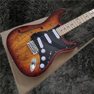 Hot sell good quality Classic electric guitar, f-hole semi hollow guitar, professional Maple fingerboard, professional level Musical Instruments