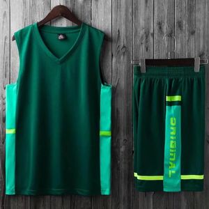 Shirts Men Basketball Jerseys Suit Women College Mens Basketball Uniforms Sport Kit Shirts Shorts Set Running Training Sportswear