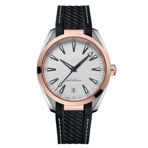 Marca superior de alta qualidade OMEGX Seamasterx Series Mens Watch Casual Business All-Steel Strap Sapphire Glass Designer Movement Relógio Mecânico