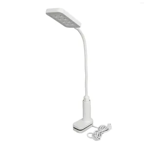 Nagelorkar multifunktionell applikation UV LED -lampa med klämma 2 i 1 konstskrivbord USB laddning mjuk belysning bärbar manikyr