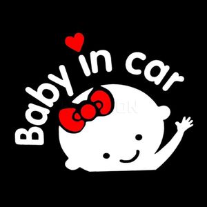 Eletrônicos de carro engraçado estilo de carro 3d desenhos animados adesivos bebê em carro aviso carro-adesivo bebê a bordo acessórios de carro de alta qualidade