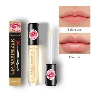 Lip Gloss Plumping Maquiagem Transparente Hidratante Reparação Reduzir Óleo de Linha Fina Iluminar Melhorar Soro Cosméticos