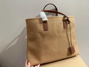 Borse per la spesa Borsa in cotone e lino Borsa da donna Primavera Estate Tela di lusso a spalla a mano Design di grande capacità