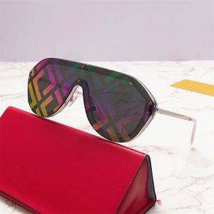 AAA Mens sunglasses designer sunglasses for women high quality Letter print F rainbow lenses frog mirror FFM0039 Popular Colorful Vintage Eyewear